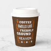 niedlicher Kaffee Bar Party Wortart Paper Cups Pappbecher (Vorderseite)