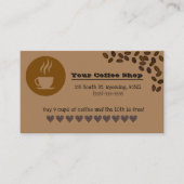 Niedlicher Kaffee Beer Shop Visitenkarte (Vorderseite)