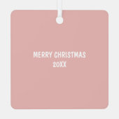 Niedlicher Kaffee-Cup-Ehepartner Weihnachten Ornament Aus Metall (Rückseite)