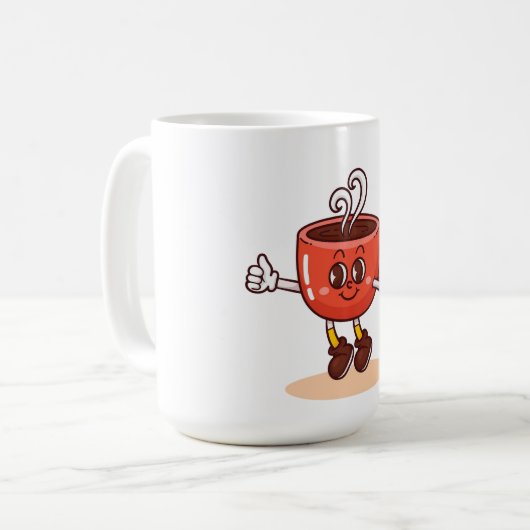 Niedlicher Kaffee-Cup Kaffeetasse (Vorderseite Links)