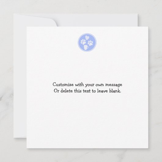 Niedlicher Kaffee des Boxer-Hundes - jedes Mal Karte (Rückseite)