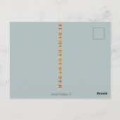 Niedlicher Kaffee Künstlerischer Herbstfall Postkarte (Rückseite)