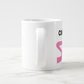 Niedlicher Kaffee lässt mich lächeln Jumbo-Tasse (Rückseite)