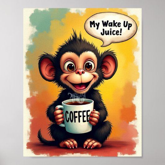 Niedlicher Kaffee Poster (Vorne)