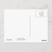 Niedlicher Kaffee Postkarte (Rückseite)