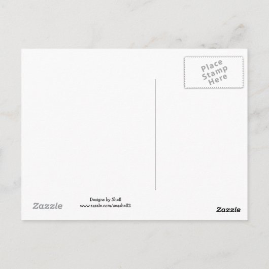 Niedlicher Kaffee Postkarte (Rückseite)