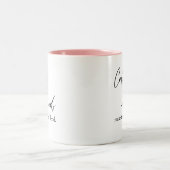 Niedlicher Kaffee und Freunde - perfekte Mischung Zweifarbige Tasse (Mittel)