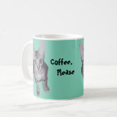 Niedlicher Kaffeebitte Kitty Kaffeetasse (Vorderseite Links)