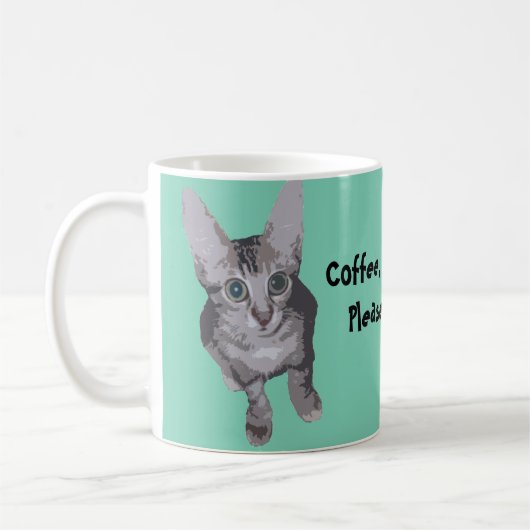 Niedlicher Kaffeebitte Kitty Kaffeetasse (Links)