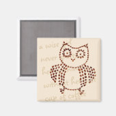 Niedlicher Kaffeebraubvogel Magnet (Vorderseite/Rückseite)