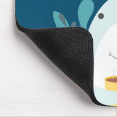 Niedlicher Kaffeehai Mousepad (Ecke)