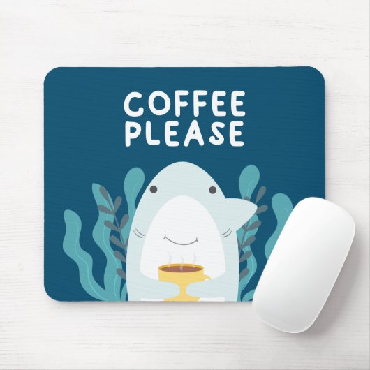 Niedlicher Kaffeehai Mousepad (Mit Mouse)