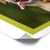 Niedlicher Kaffeespezialist Labrador Custom Poster (Ecke)