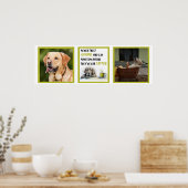 Niedlicher Kaffeespezialist Labrador Custom Poster (Küche)