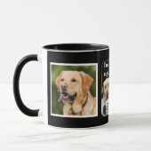Niedlicher Kaffeetrinken Labrador-Brauch Tasse (Links)