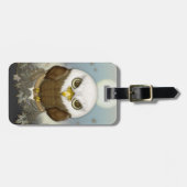 Niedlicher kahler Adler Gepäckanhänger (Vorderseite horizontal)