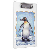 Niedlicher Kaiser Pinguin Klemmbrett (Rechts)