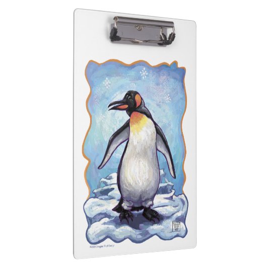 Niedlicher Kaiser Pinguin Klemmbrett (Rechts)