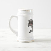 Niedlicher Kaiser Tamarin Illustrator Cartoon Bierglas (Links)