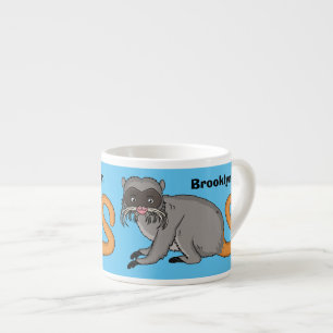 Niedlicher Kaiser Tamarin Illustrator Cartoon Espressotasse