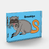 Niedlicher Kaiser Tamarin Illustrator Cartoon Fotoblock (Links)