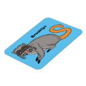 Niedlicher Kaiser Tamarin Illustrator Cartoon Magnet (Linke Seite)