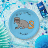 Niedlicher Kaiser Tamarin Illustrator Cartoon Pappteller (Party)