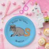 Niedlicher Kaiser Tamarin Illustrator Cartoon Pappteller (Party)