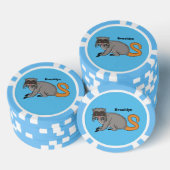 Niedlicher Kaiser Tamarin Illustrator Cartoon Pokerchips (Stapel)