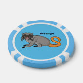 Niedlicher Kaiser Tamarin Illustrator Cartoon Pokerchips (Einzeln)