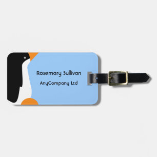 Niedlicher Kaiserpenguin-Gepäck-Umbau Gepäckanhänger