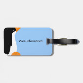 Niedlicher Kaiserpenguin-Gepäck-Umbau Gepäckanhänger (Rückseite horizontal)