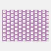 Niedlicher Kakao mit Marshmallows Geschenkpapier Set (Vorderseite)