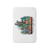 Niedlicher Kakteen Garden in Pot Badematte (Vorderseite Vertikal)