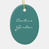 Niedlicher Kakteen Garden in Pot Keramik Ornament (Hinten)