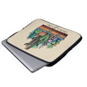Niedlicher Kakteen Garden in Pot Laptopschutzhülle (Vorne Knopf)