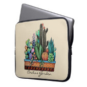 Niedlicher Kakteen Garden in Pot Laptopschutzhülle (Vorderseite Links)