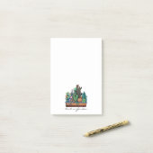 Niedlicher Kakteen Garden in Pot Post-it Klebezettel (Auf Schreibtisch)