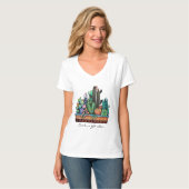 Niedlicher Kakteen Garden in Pot T-Shirt (Vorderseite Vollansicht)