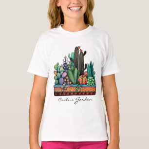Niedlicher Kakteen Garden in Pot T-Shirt