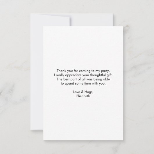 Niedlicher Kaktus in einem Sombrero auf Chalkboard Dankeskarte (Rückseite)