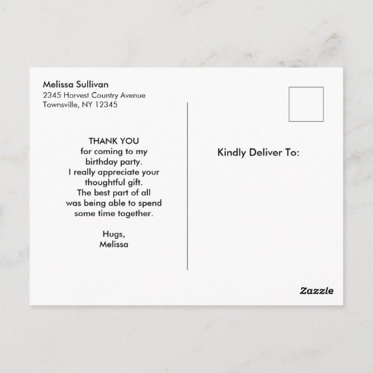 Niedlicher Kaktus in einem Sombrero auf Chalkboard Postkarte (Rückseite)