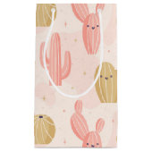 niedlicher Kaktus Kleine Geschenktüte (Vorderseite)