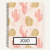 niedlicher Kaktus Notizblock (Vorderseite)