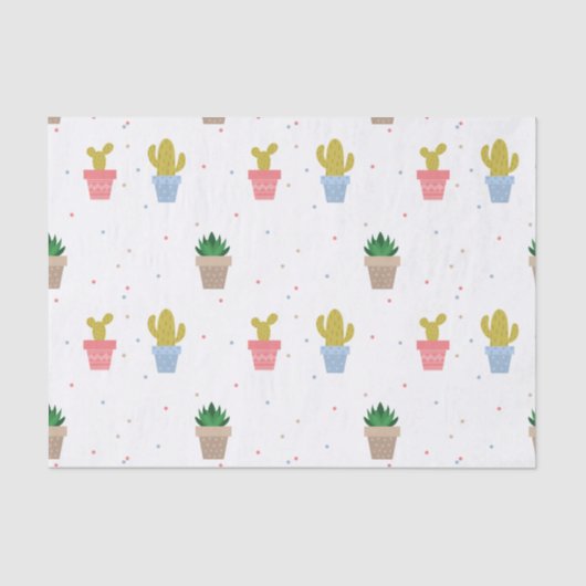 Niedlicher Kaktus Seidenpapier (Vorderseite)