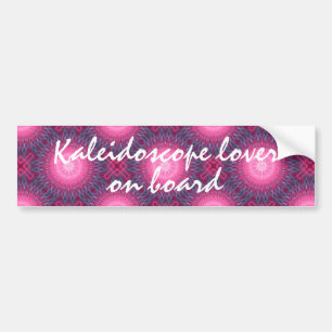 Niedlicher Kaleidoskopliebhaber an Bord Autoaufkleber