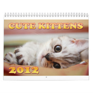 Niedlicher Kalender der Kätzchen-2012