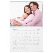 Niedlicher Kalender für Großdrucke 2026 (Mär 2027)