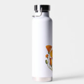 Niedlicher kalifornischer Mohnstil-Blume Vintag Trinkflasche (Rechts)