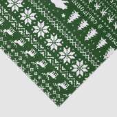 Niedlicher kalifornischer Weihnachtsurlaub Grün un Seidenpapier (Ausschnitt)